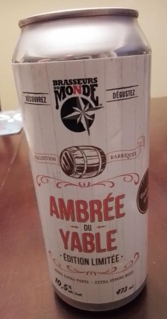 Ambrée Du Yable 10.5%, Brasseurs du Monde / Le Picoleur, Canada