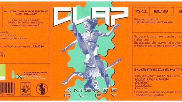 Ambrée Ruby, Brasserie Le Clap