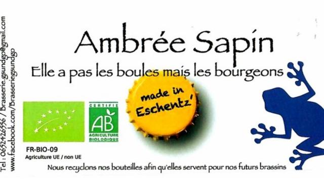 Ambrée Sapin 6.0%, Brasserie G'Sundgo, France