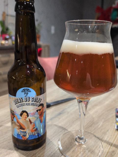 Ambrée Tourbée bière du golfe, Brasserie Artisanale Du Golfe