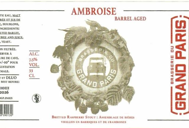Barrel Aged - Ambroise 7.5%, Brasserie Du Grand Paris, France