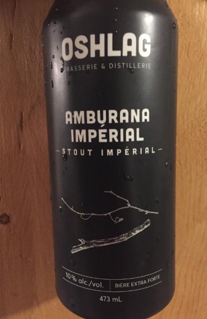 Amburana impérial 10.0%, Oshlag Brasserie & Distillerie, Canada