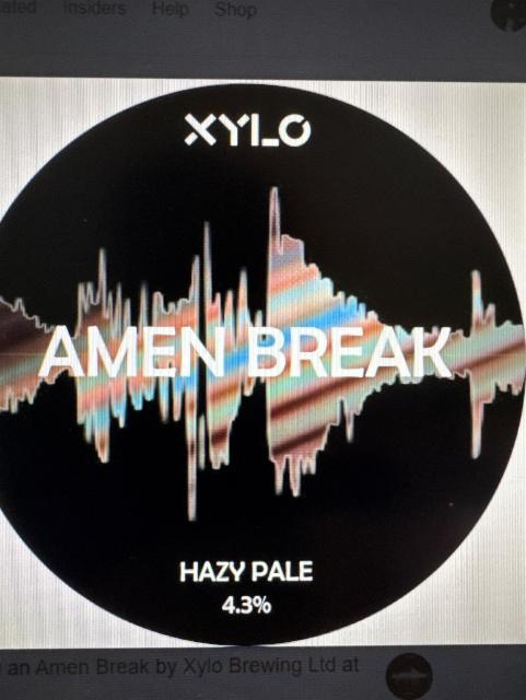 Amen Break 4.3%, Xylo Brewing Ltd., England