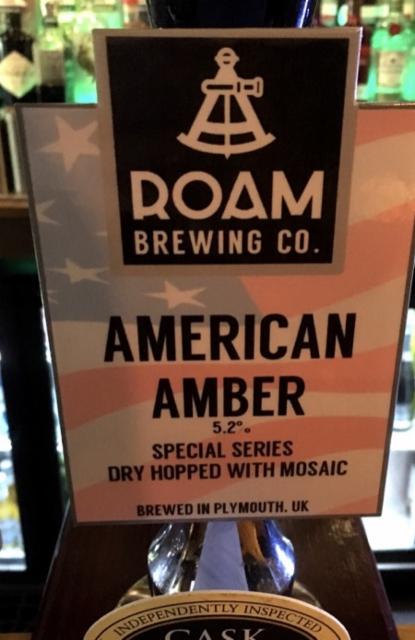 American Amber 5.2%, Roam Brewing Co., England