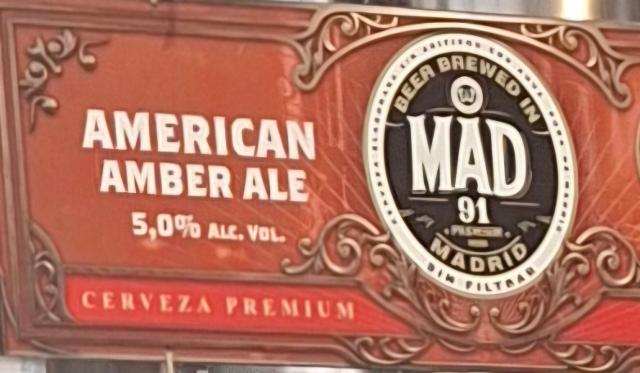 American Amber Ale 5.0%, Mad91, Spain