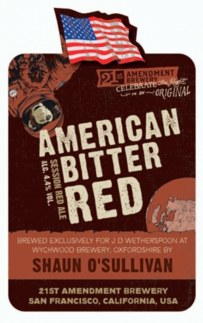 American Bitter Red 4.4%, 21st Amendment Brewery, United States