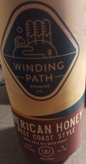 American honey west coast style 6.8%, Winding Path Brewing Co., United States