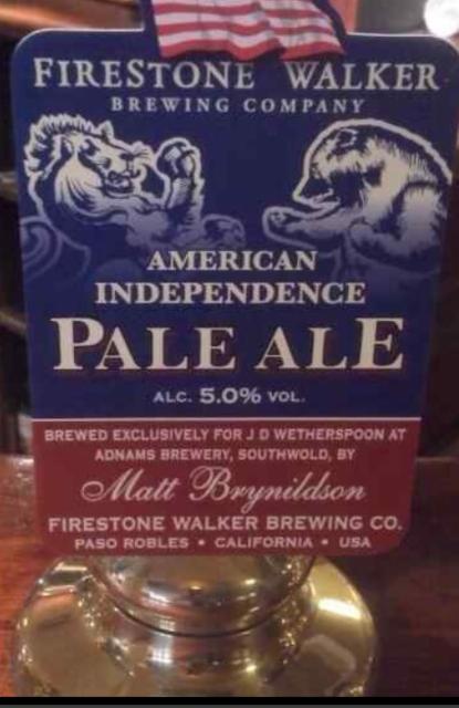 American Independence Pale Ale 5.0%, Firestone Walker Brewing (Duvel Moortgat), United States