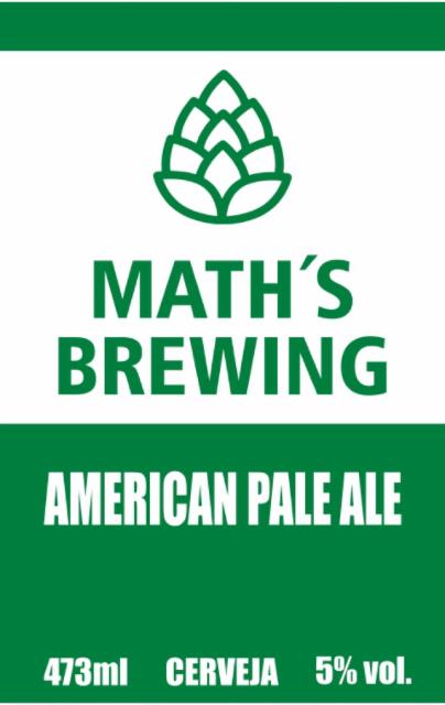 American Pale Ale 5.0%, Math's Brewing, Brazil