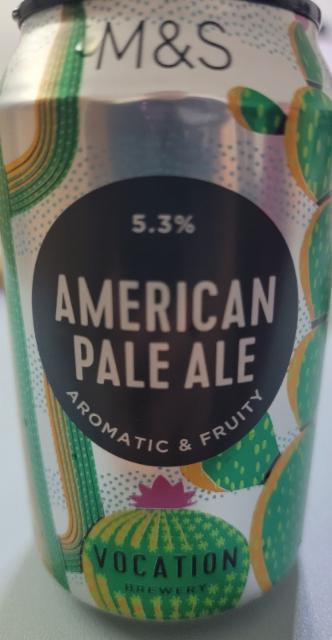 American Pale Ale Aromatic & Fruity 5.3%, Vocation Brewery, England