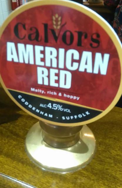 American Red 4.5%, Calvors Brewery, England