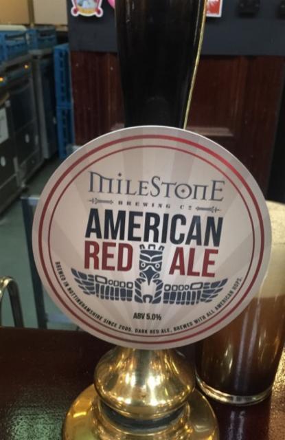 American Red Ale 5.0%, Milestone Brewery, England