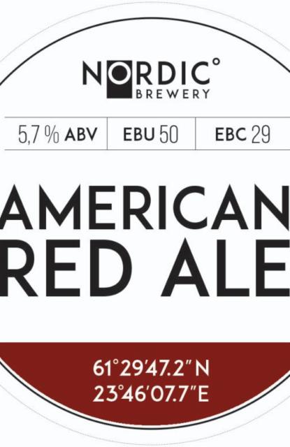 American Red Ale 5.7%, Nordic Brewery, Finland