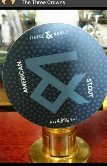 Fierce & Noble American Stout 4.8%, Fierce & Noble, England