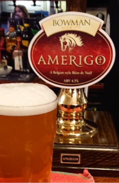 Amerigo 4.5%, Bowman Ales Ltd, England