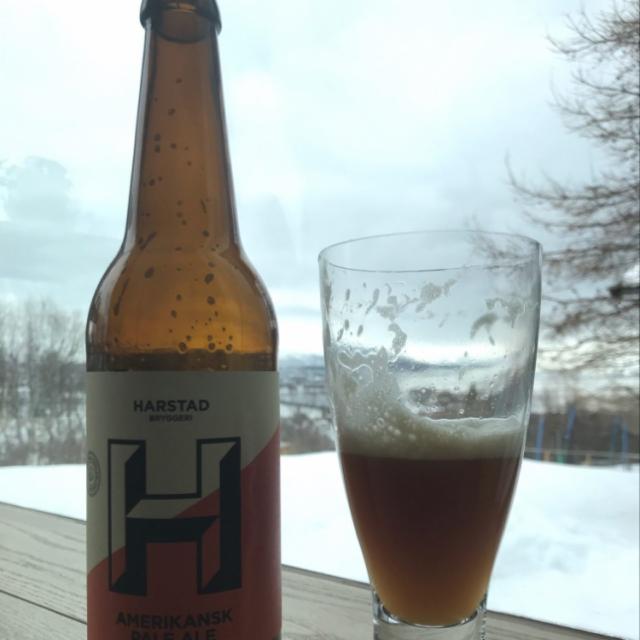 Amerikansk pale ale 4.7%, Harstad Bryggeri, Norway