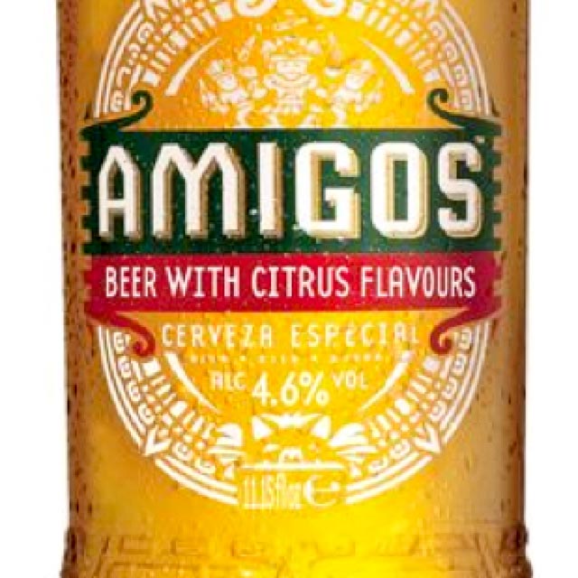 Amigos Beer With Citrus Flavours 4.6%, Global Brands Ltd, England