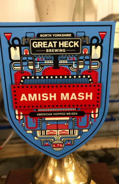 Amish Mash 4.7%, Great Heck Brewery, England
