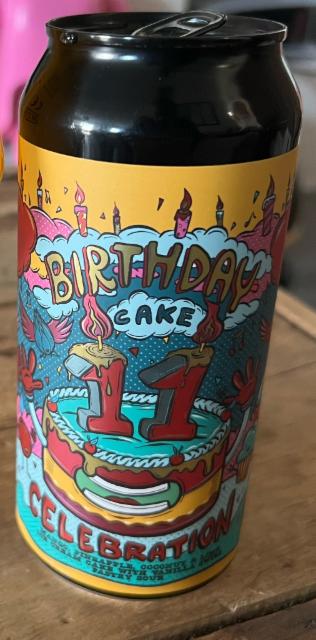 11th Birthday Cake Celebration - Mango, Pineapple, Coconut & Lime Ice Cream Cake with Vanilla Swirl 6.3%, Amundsen Bryggeri, Norway