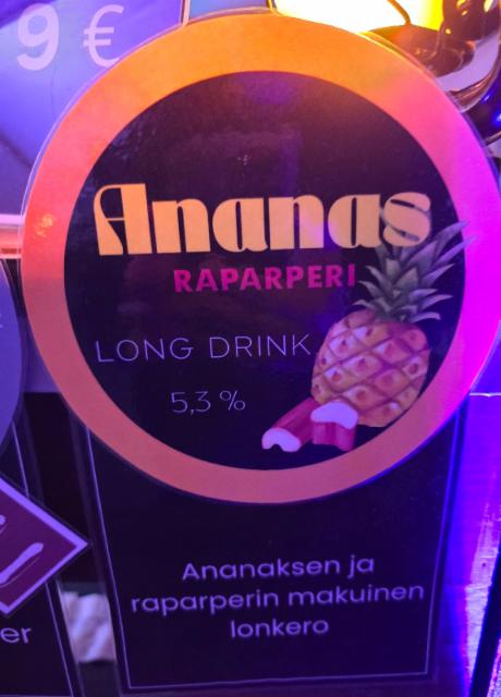 Ananas-Raparperi 5.3%, Kouvolan Juomatehdas, Finland