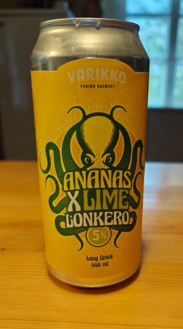 Ananas x Lime Lonkero 5.0%, Varikko Panimo, Finland