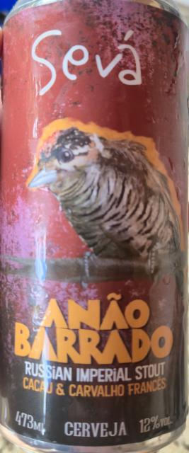 Anão Barrado 12.0%, Cervejaria sevá, Brazil
