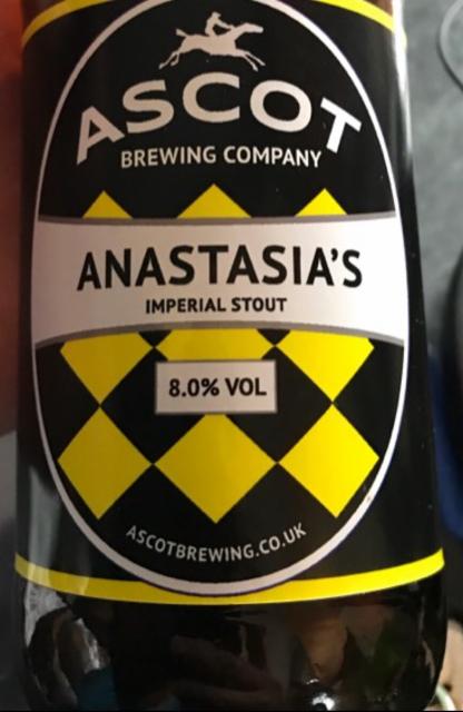 Anastasia's Imperial Stout 8.0%, Ascot Brewing Company, England