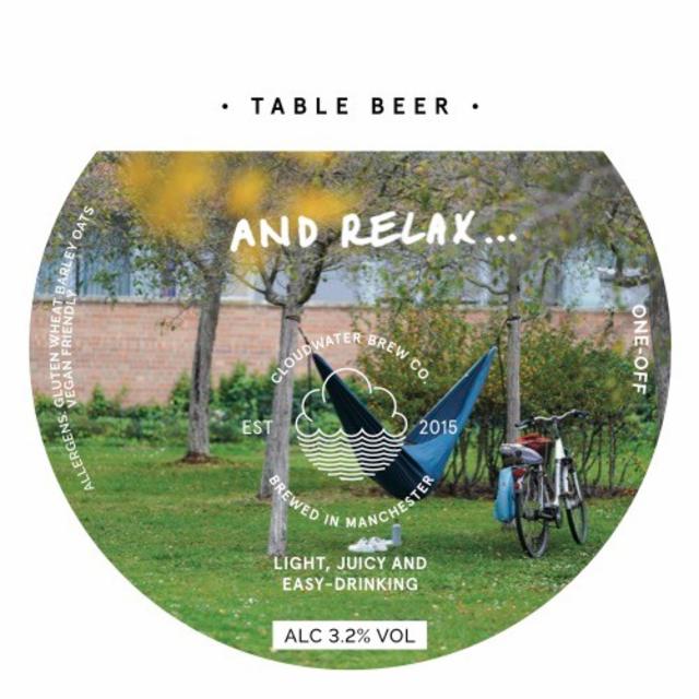 And Relax... 3.2%, Cloudwater Brew Co., England