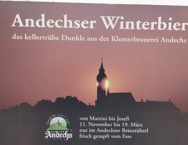andechser winterbier 4.9%, Klosterbrauerei Andechs, Germany