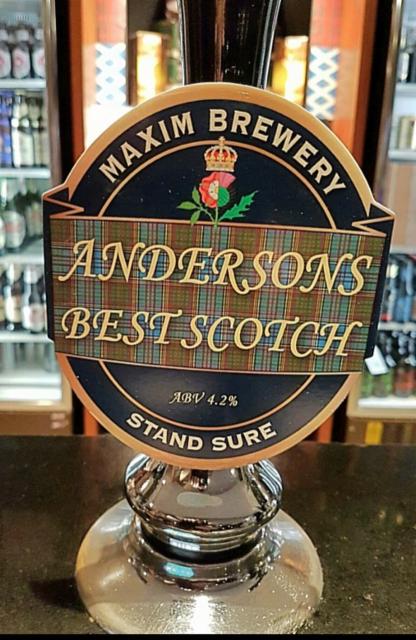 Andersons Best Scotch 4.2%, Maxim Brewery, England