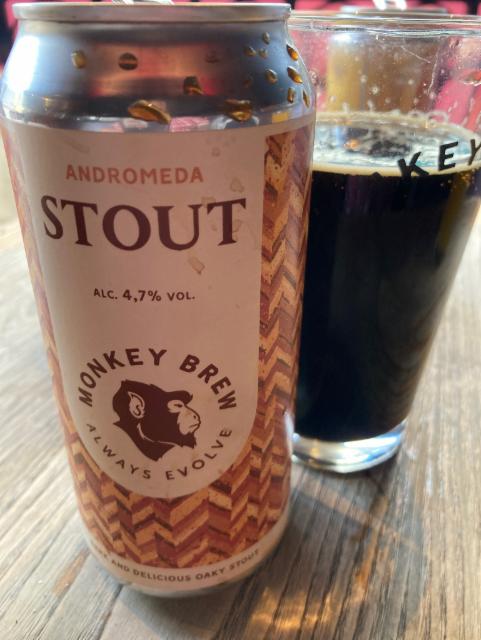 Andromeda stout 4.7%, Monkey Brew, Norway