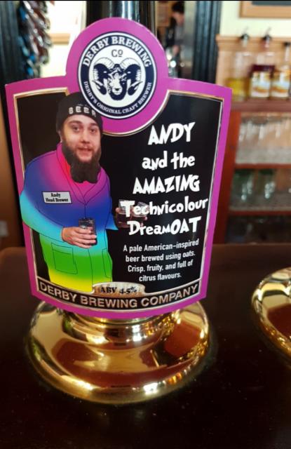 Andy And The Amazing Technicolour Dreamcoat 4.5%, Derby Brewing, England