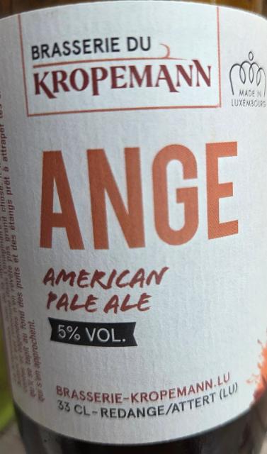 Ange 5.0%, Brasserie du Kropemann, Luxembourg
