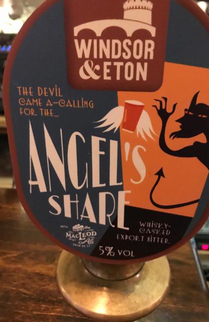 Angels share 5.0%, Windsor & Eton Brewery, England