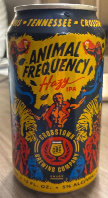 Animal frequency 5.0%, Crosstown Brewing Company, United States
