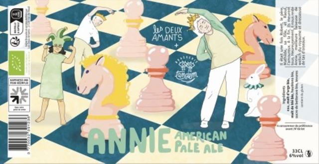 Annie (X Les 2 Amants) 6.0%, Brasserie Tandem, France