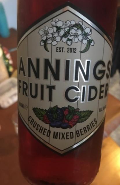 Annings Fruit Cider Crushed Mixed Berries 4.0%, Beers of Europe, England