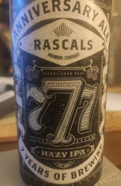 Anniversary Ale Rascals 777 7.0%, Rascals Brewing, Ireland