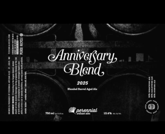 Anniversary Blend (2025) 13.4%, Perennial Artisan Ales, United States