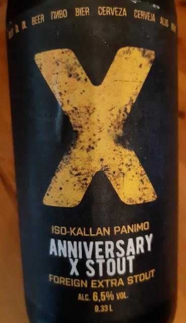 Anniversary X Stout 6.5%, Iso-Kallan Panimo, Finland