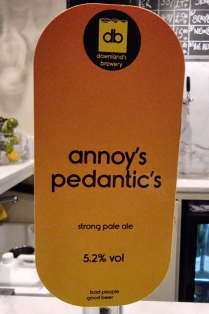 annoy's pedantic's 5.2%, Downlands Brewery, England