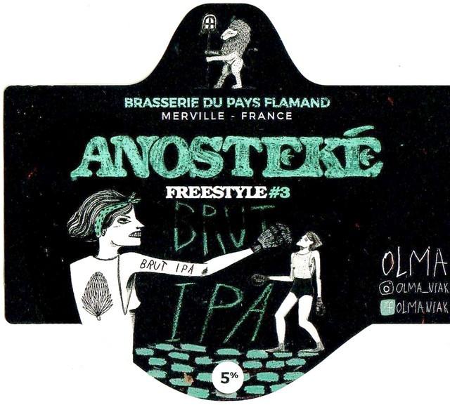 Anosteké Freestyle #03 Brut IPA 5.0%, Brasserie Du Pays Flamand, France