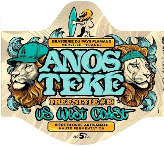 Anosteké Freestyle #19 US West Coast 5.0%, Brasserie Du Pays Flamand, France