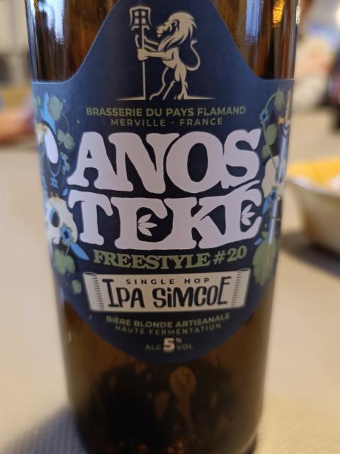 Anosteké Freestyle #20 IPA Simcoe 5.0%, Brasserie Du Pays Flamand, France