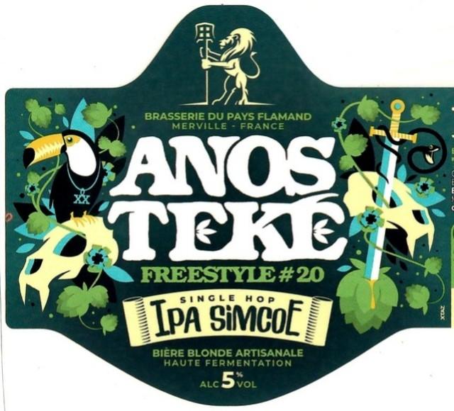 Anosteké Freestyle #20 IPA Simcoe 5.0%, Brasserie Du Pays Flamand, France