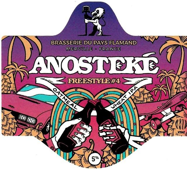Anosteké Freestyle #04 Oatmeal Wheat IPA 5.0%, Brasserie Du Pays Flamand, France
