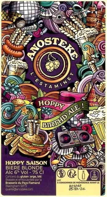 Anosteké Hoppy Birthd'Ale 6.0%, Brasserie Du Pays Flamand, France
