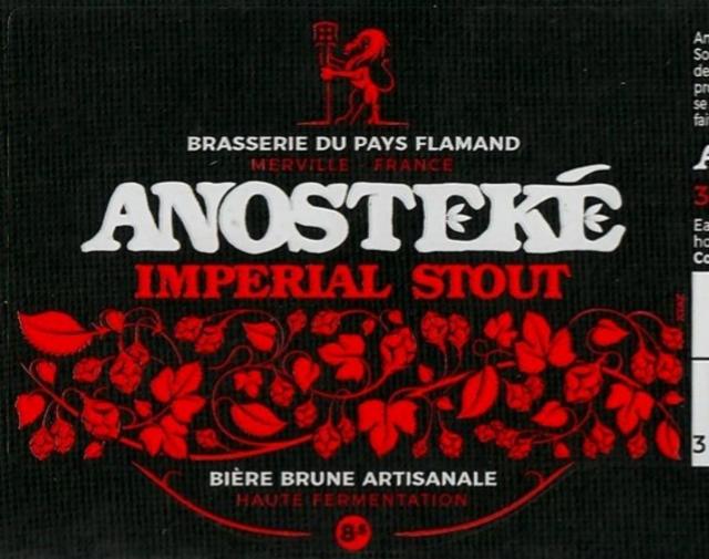 Anosteké Imperial Stout, Brasserie Du Pays Flamand