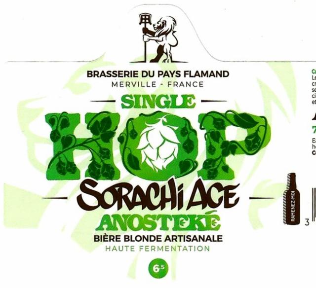 Anosteké Single Hop Sorachi Ace 6.5%, Brasserie Du Pays Flamand, France