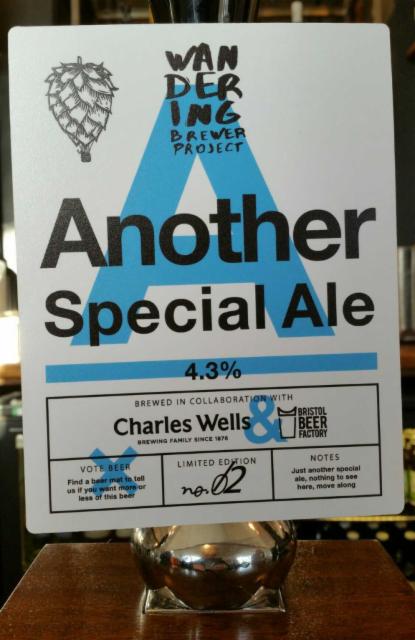 Another Special Ale 4.3%, Wandering Brewer Project, England